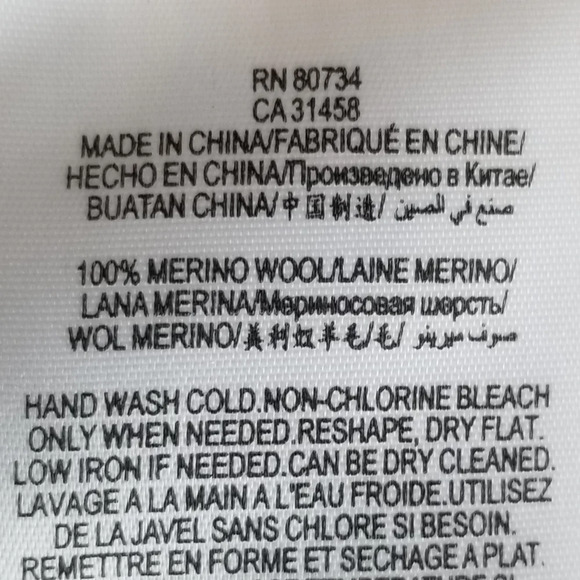 NWT BCBGMaxAzria XS Camel 100% Merino Wool Lightweight Open Back‎ Sweater - Picture 10 of 11